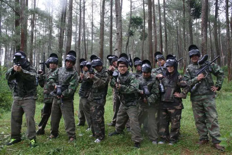Peserta paintball rafting.id