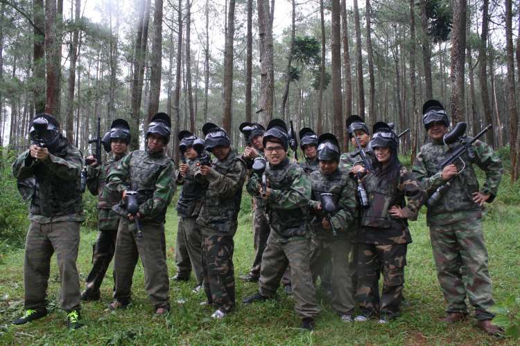 Peserta paintball rafting.id
